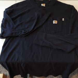 Carhartt Men's Navy Crewneck Shirt FR